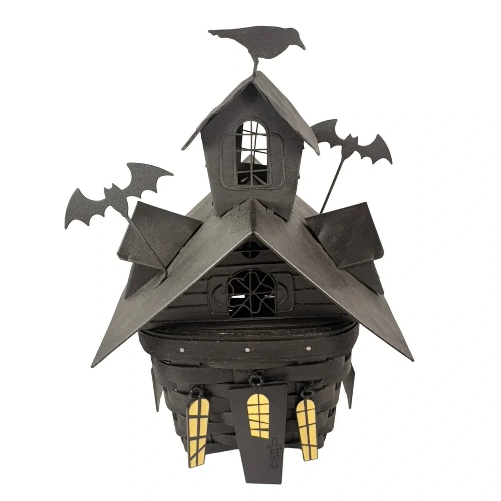 Longaberber 2012 Haunted House Basket Metal Roof‎ 5 Tie-Ons Protector Halloween